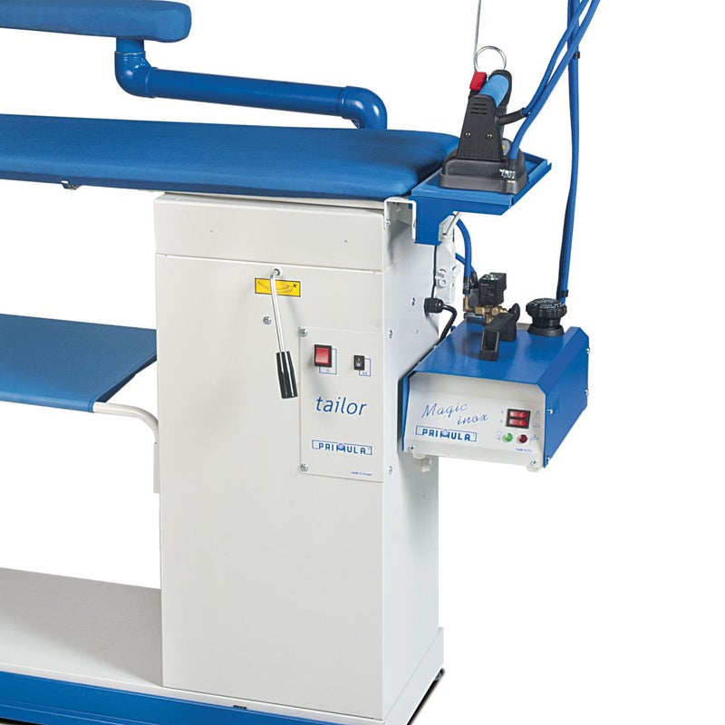 بريمولا طاولة كي الملابس Primula TAILOR S+B مزودة بخاصية التسخين والشفط والنفخ وذراع دوار ومشبك - Image 4